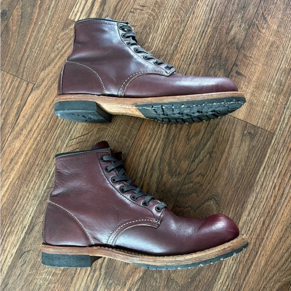 RARE Red Wing Beckman Boots 9011 in Black Cherry Featherstone Leather 7.5